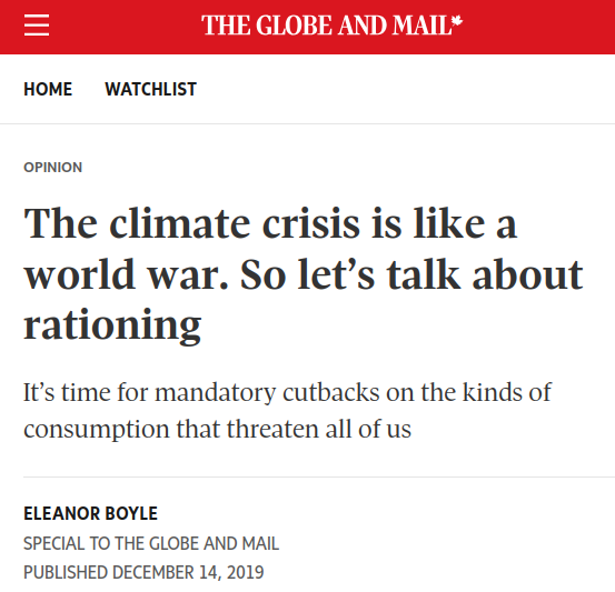 Visual snapshot of Eleanor Boyle's Dec. 2019 piece at the Globe and Mail